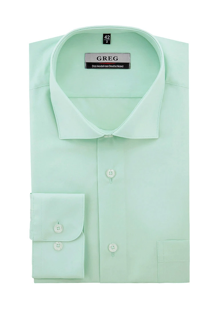 Сорочка мужская длинный рукав GREG 410/119/FR MINT