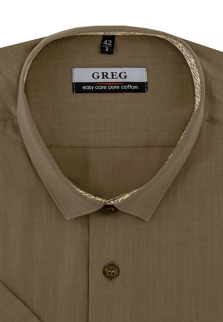 Сорочка мужская короткий рукав GREG 430/101/FLAM/Z/1_GB