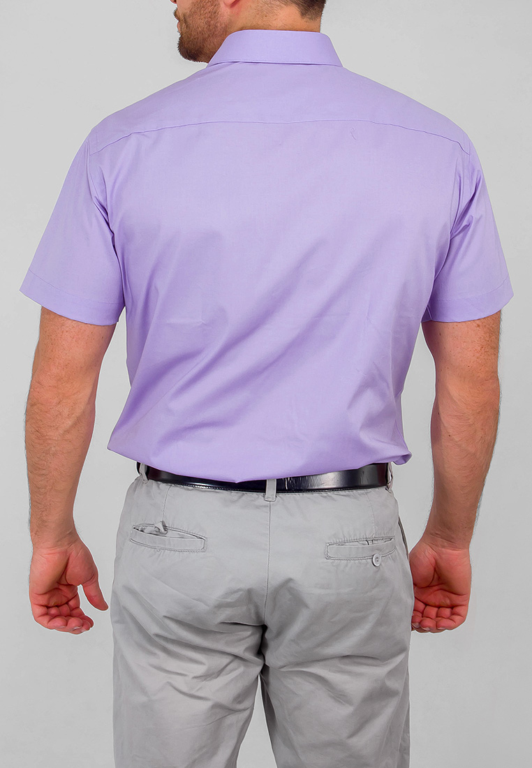 Сорочка мужская короткий рукав GREG 720/107/3823/Z STRETCH