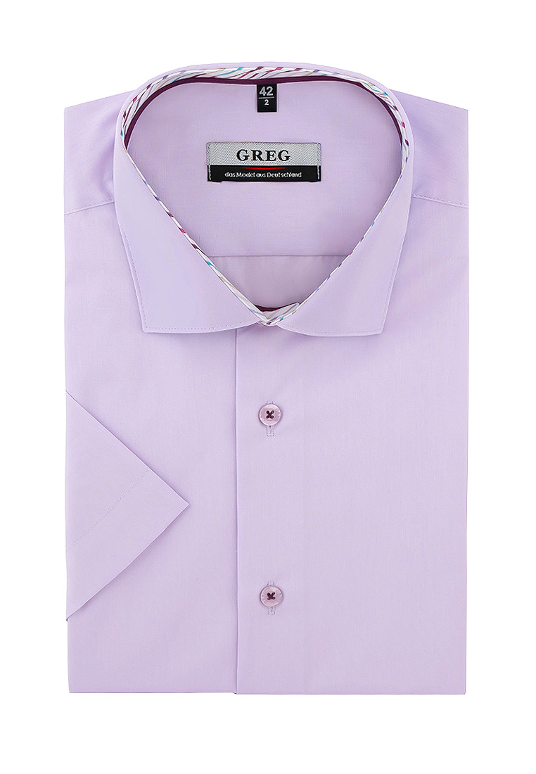 Сорочка мужская короткий рукав GREG 720/109/LV/Z/1p