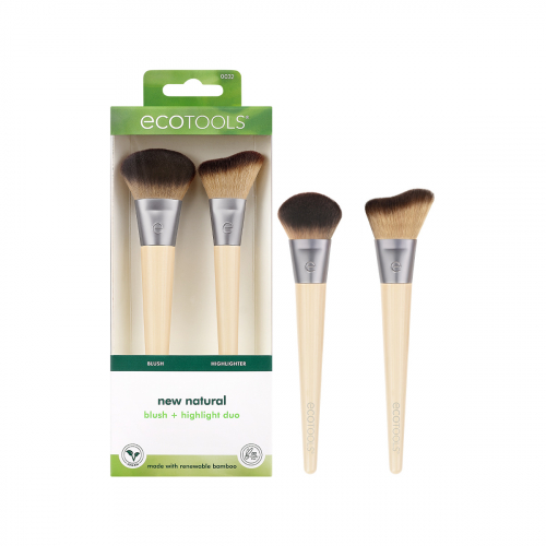 Набор кистей для макияжа EcoTools New Natural Blush + Highlight Duo