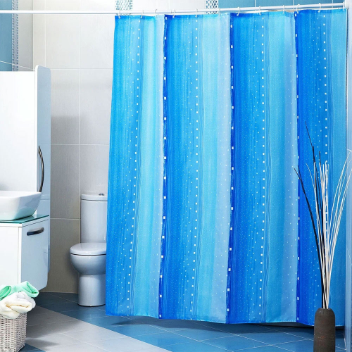 Штора для ванной MIRANDA (голубой) 43125