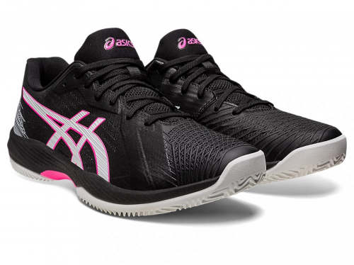 Кроссовки мужские SOLUTION SWIFT FF CLAY BLACK/HOT PINK, Asics