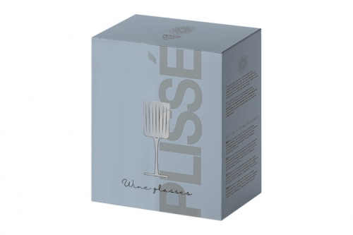 Бокал для белого вина, 310 мл, 2 шт, стекло хрустальное, Полосы, Modern Classic, 62715