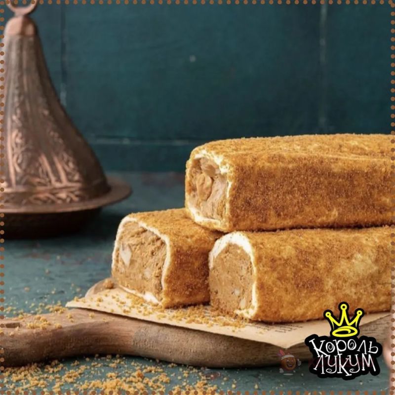 В ПОСТАВКЕ! Лукум с фундучной пастой, печеньем Lotus и миндалем