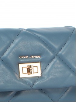 Сумка женская искусственная кожа DJ-CM 6790-BLUE, 1отд, плечевой ремень, синий 257703
