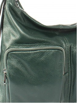 Сумка женская натуральная кожа GU 2163-1986, (рюкзак-change) 1отд+карм/перег, зеленый 258804