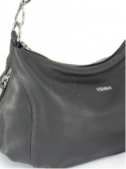 Сумка женская искусственная кожа VSH-V-0019, 1отд+еврокарм, плечевой ремень, серый 249998