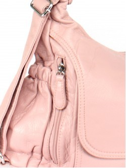Сумка женская искусственная кожа Guecca-1676 (рюкзак change), 2отд, розовый 254708