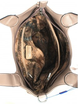 Сумка женская искусственная кожа VSH-V-0321, 1отд+карм/перег, плечевой ремень, бежевый 257442