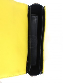 Сумка женская искусственная кожа DJ-CH 21113-MUSTARD, 1отд, плечевой ремень, желтый 253972