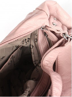 Сумка женская искусственная кожа Guecca-1676 (рюкзак change), 2отд, розовый 254708