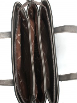 Сумка женская искусственная кожа Kenguluna-H 0005, 3отд, плечевой ремень, серый SALE 257898