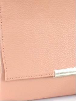 Сумка женская натуральная кожа GU 163-6051, 3отд, 2плеч/рем, розовый 255351