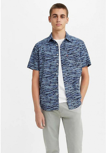 Рубашка мужская M SS CLS 1PKT SHIRT BLUE, LEVIS