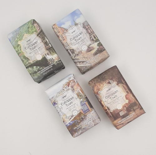 ASNAGHI  Мыло для тела EUROPEAN TOWN Clean scented  250г  (А-035)  (ТВ-7217)