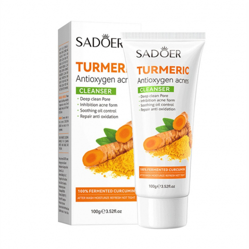 SADOER  Пенка для умывания TURMERIC Antioxigen Acnes Антиоксидантная Анти-Акне КУРКУМА  100г  (SD-88869)