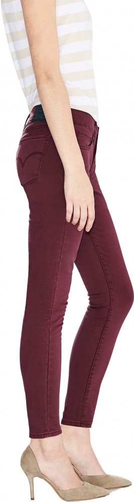 Джинсы женские W 710 BRUSH MERLOT, LEVIS