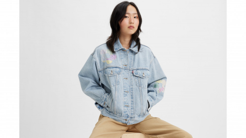 Куртка женская 90S TRUCKER MED INDIGO - WORN IN, LEVIS