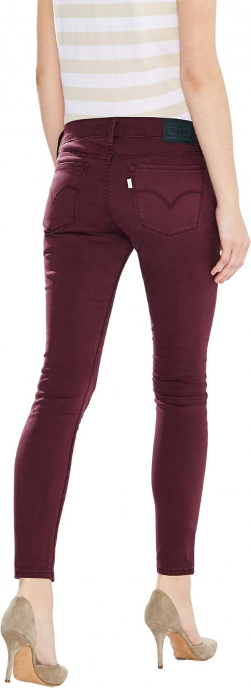 Джинсы женские W 710 BRUSH MERLOT, LEVIS