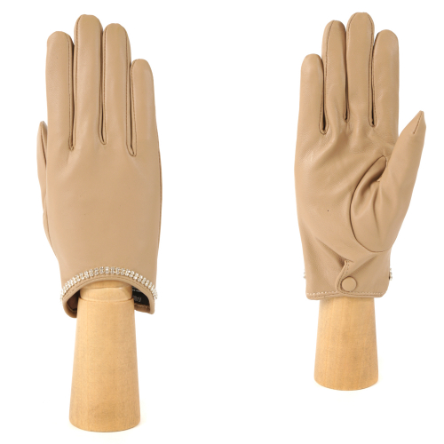 Перчатки жен. 100% нат. кожа (ягненок), подкладка: шелк, FABRETTI GLF12-3S