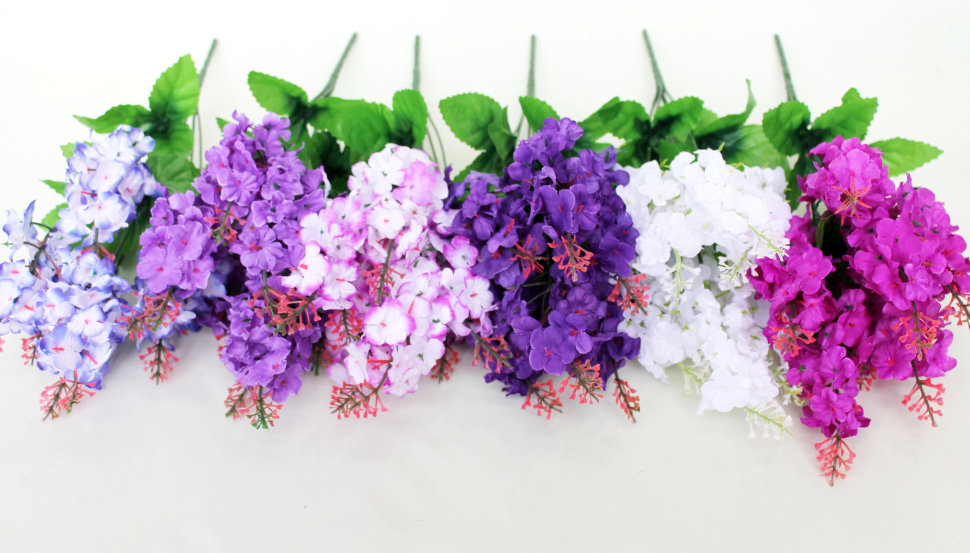 Б4848 Б/СБук. много цветочков сирени 7 !!! веток Н44см(40микс)