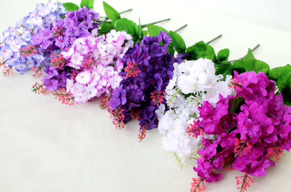 Б4848 Б/СБук. много цветочков сирени 7 !!! веток Н44см(40микс)