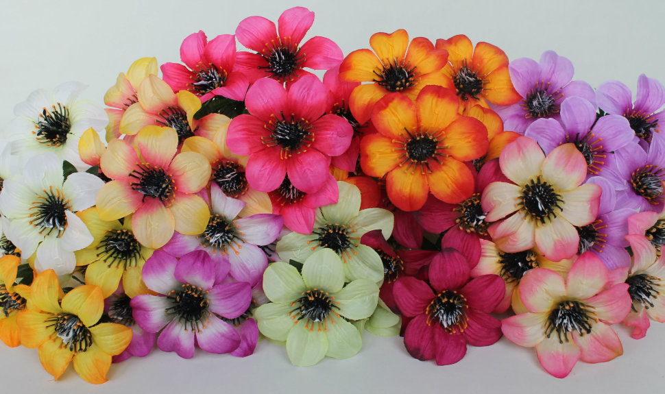 Б11062 Б/С Букет анемона 6гол.