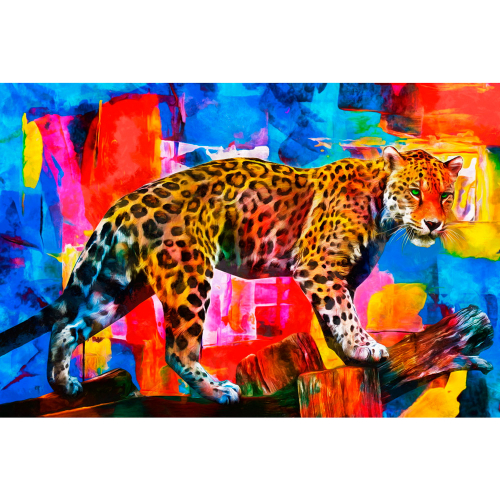 Набор ДТ Алмазная мозаика 30х40 см Радужный леопард НД-8596 в Нижнем Новгороде