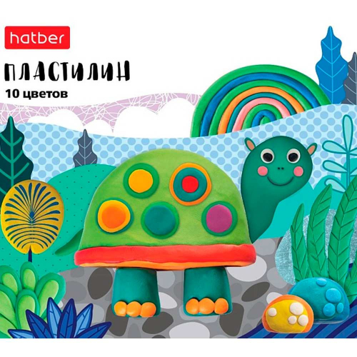 Пластилин 10цв 200 гр. со стеком -COLORA- PL_071784 Hatber  в Нижнем Новгороде