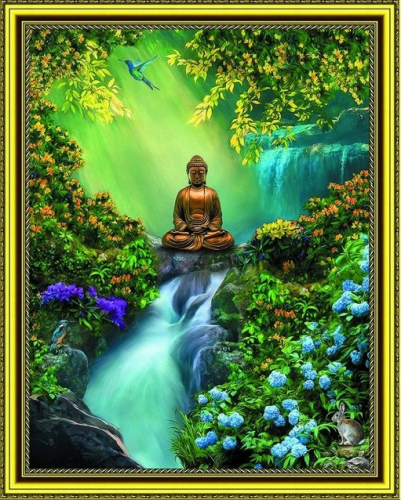 HWA 4872 Будда у водопада