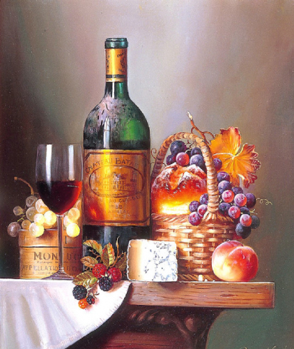 GS 1834 Красное вино и фрукты