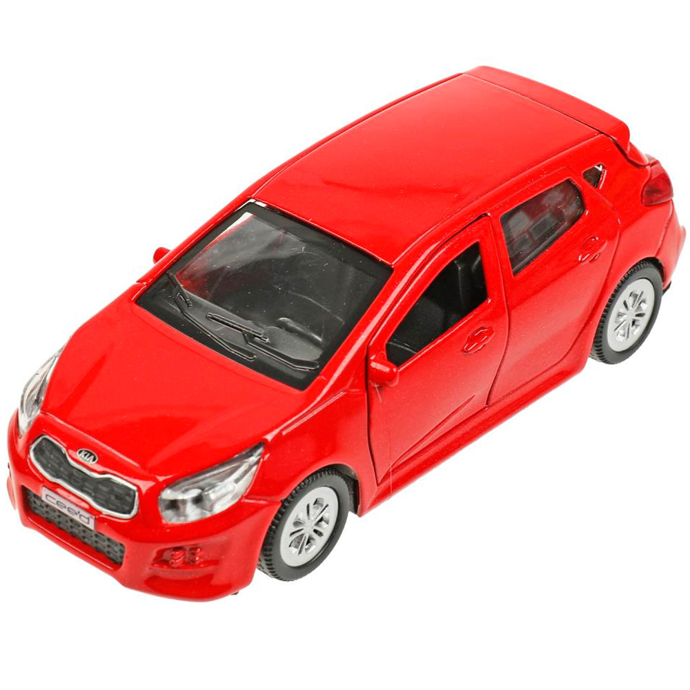 Модель CEED-12-RD KIA CEED длина 12 см, двери, багаж, инерц, красный Технопарк в коробке в Нижнем Новгороде