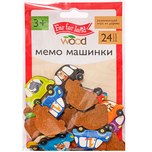 Игра МЕМО Машинки Far far land wood 24 фишки в пак. 05191 в Нижнем Новгороде