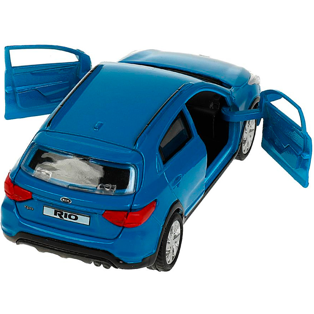 Модель XLINE-12-BU KIA RIO X длина 12 см, двери, багаж, инерц, синий Технопарк в коробке в Нижнем Новгороде