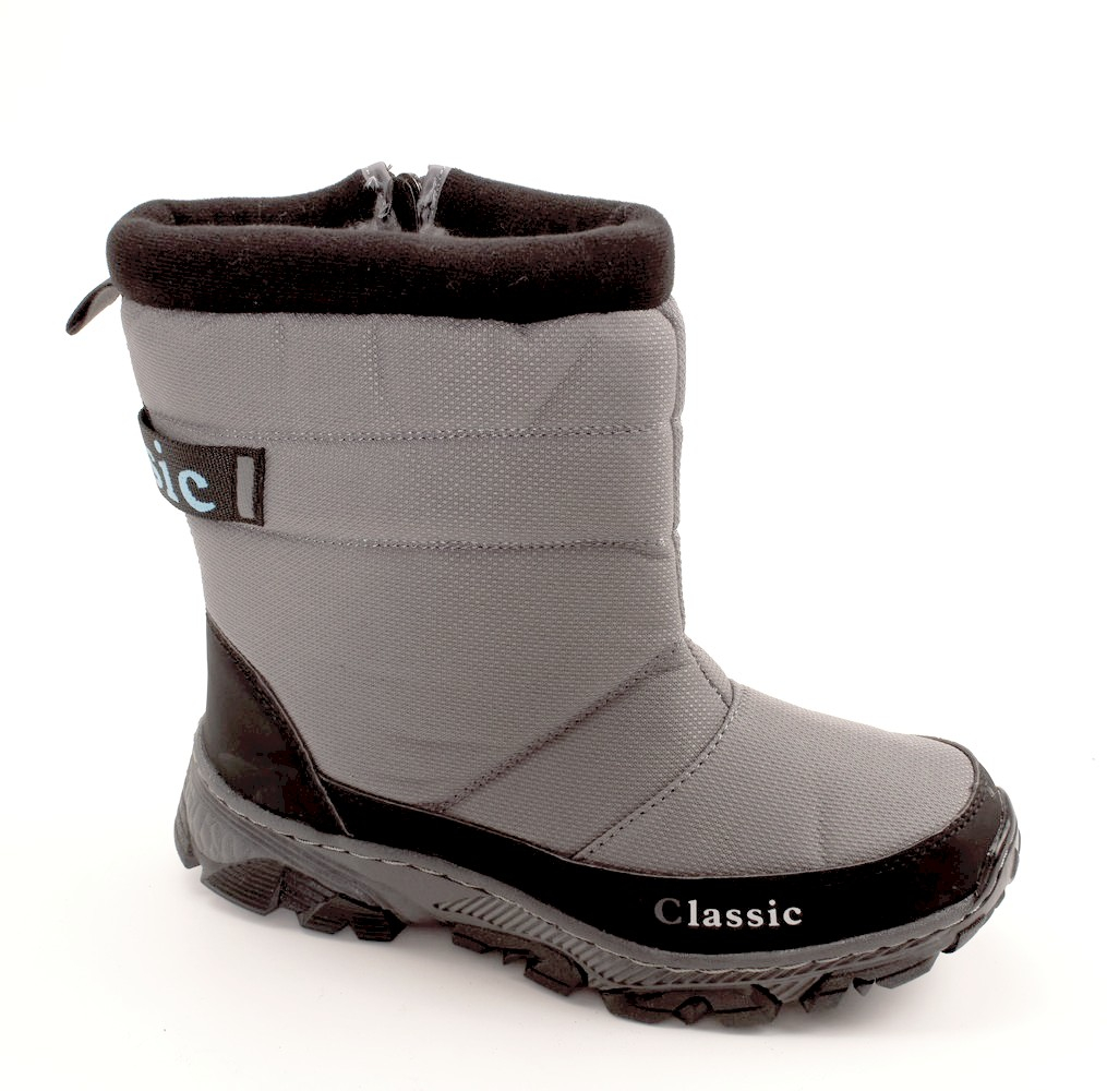 Seekf 9348-6 Полусапожки сер текстиль+иск нубук, подклад иск мех