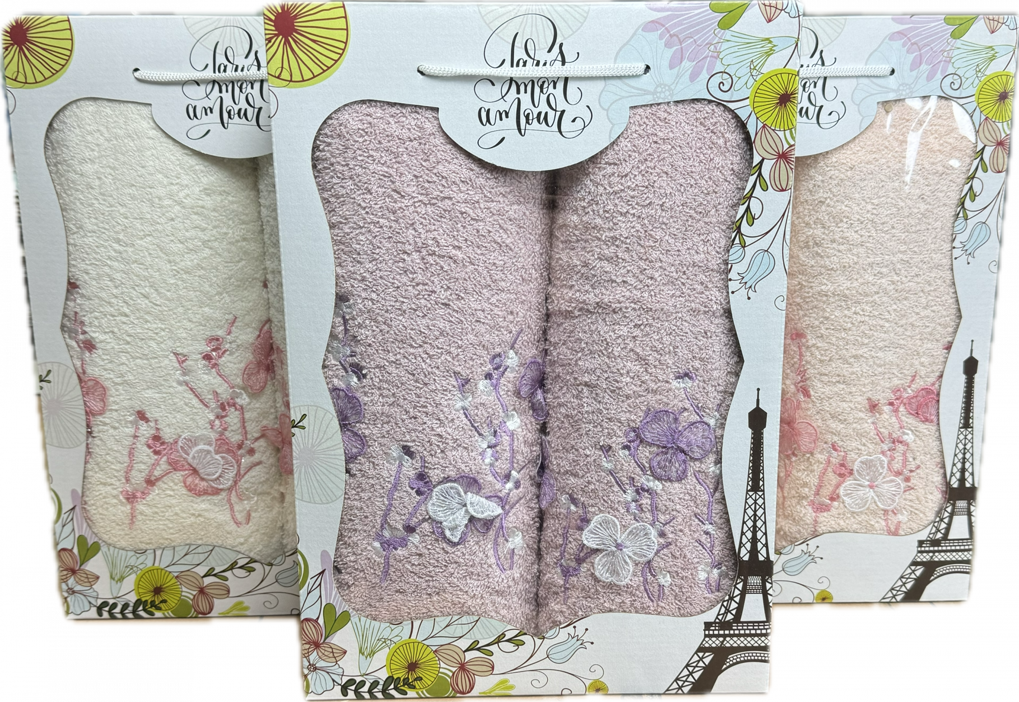 Набор махровых полотенец ОРХИДЕЯ 2 пр р-р 70х140 и 50х90