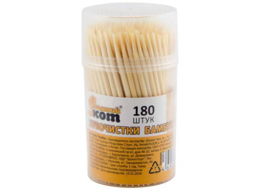 Зубочистки бамбуковые TP-180 (180шт)