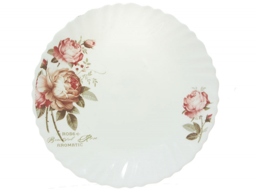 Тарелка мелкая 24см Чайные розы (тонк.) (78915)
