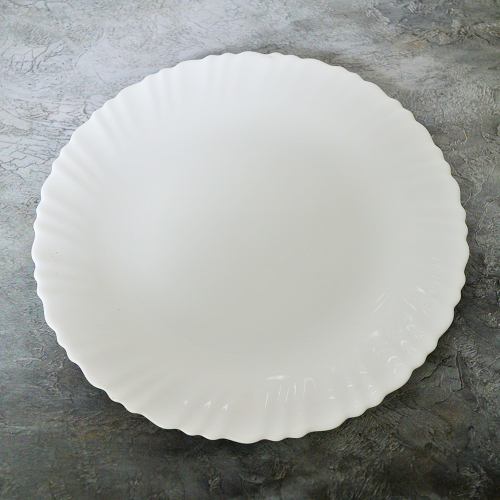 Тарелка мелкая 24см WHITE тонкая (95190)