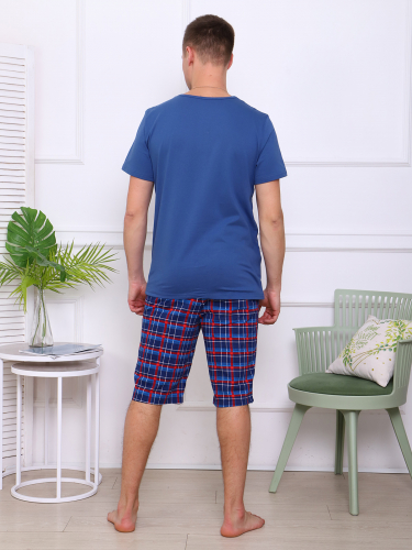 Карл-2 (синий) комплект (футболка+шорты)