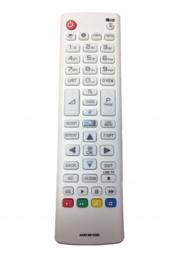 Пульт для LG AKB74915365 белый (с домиком по центру маленький корпус) ic (TV)