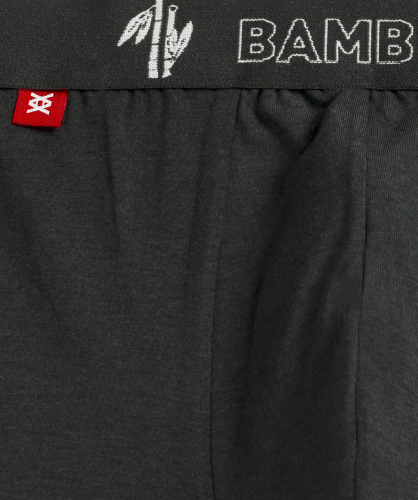 Мужские трусы шорты Atlantic, набор из 2 шт., бамбук, черные + хаки, 2MH-1187