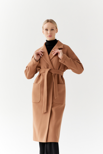 Пальто женское демисезонное 25550 (кэмел)