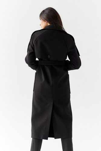 Пальто женское демисезонное 25799 (черный)