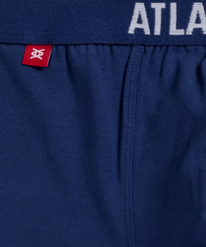 Мужские трусы шорты Atlantic, набор из 5 шт., хлопок, голубые + темно-синие + светло-голубые + темно-голубые, 5SMH-004