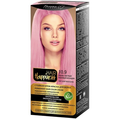 Белита-М Hair Happiness HAIR Happiness краска для волос тон № 10.9 Очень светлый розовый блондин