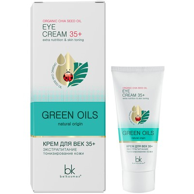 Belkosmex GREEN OILS Крем для век 35+ экстрапитание тонизирование кожи 20 г.