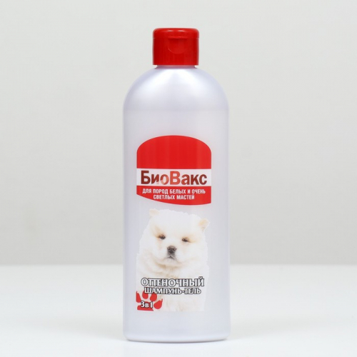 БиоВакс Шампунь оттеночный для собак белых и светлых пород, 350 мл