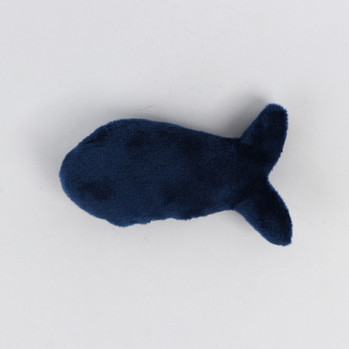 Игрушка для кошки «Рыбка» с кошачьей мятой, синяя